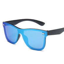 Load image into Gallery viewer, Sunglasses One piece Trend Personality Eyeglass Brand Design Protection Reflective Frameless Sunglassess UV400