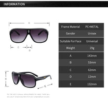Carica l&#39;immagine nel visualizzatore di Gallery, Sunglasses for Men With PU Case Glasses Cloth Big Frame Driving Men&#39;s Women&#39;s Sunglasses Outdoor Sports Eyewear