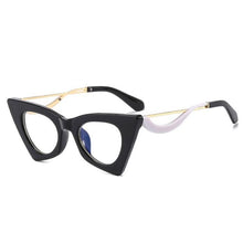 Load image into Gallery viewer, Vintage Cat Eye Frame Glasses For Women Alloy Round Clear Print Leopard Eyeglasses Female Sexy Glasses Ornament