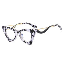 Load image into Gallery viewer, Vintage Cat Eye Frame Glasses For Women Alloy Round Clear Print Leopard Eyeglasses Female Sexy Glasses Ornament