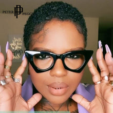 Load image into Gallery viewer, Vintage Cat Eye Frame Glasses For Women Alloy Round Clear Print Leopard Eyeglasses Female Sexy Glasses Ornament