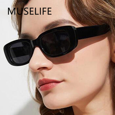 Vintage Sunglasses Women Brand Designer Retro Rectangle Sun Glasses Female Ins Popular Colorful Square Eyewear