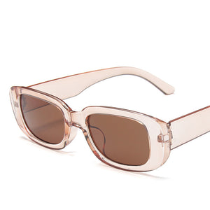 Vintage Sunglasses Women Brand Designer Retro Rectangle Sun Glasses Female Ins Popular Colorful Square Eyewear