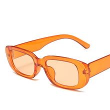 Carica l&#39;immagine nel visualizzatore di Gallery, Vintage Sunglasses Women Brand Designer Retro Rectangle Sun Glasses Female Ins Popular Colorful Square Eyewear