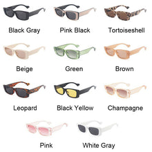 Load image into Gallery viewer, Vintage Sunglasses Women Brand Designer Retro Rectangle Sun Glasses Small Frame Square Cat Eye Oculos De Sol