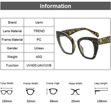 Load image into Gallery viewer, Women Blue Light Glass Cat Eye Glasses Frame Leopaard Eyeglasses For Female Retro Computer Claear Reading Clear Fram