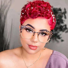 Load image into Gallery viewer, Women Blue Light Glass Cat Eye Glasses Frame Leopaard Eyeglasses For Female Retro Computer Claear Reading Clear Fram