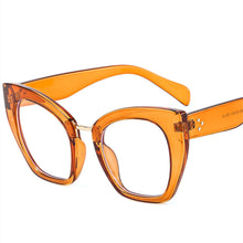 Load image into Gallery viewer, Women Blue Light Glass Cat Eye Glasses Frame Leopaard Eyeglasses For Female Retro Computer Claear Reading Clear Fram