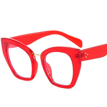 Load image into Gallery viewer, Women Blue Light Glass Cat Eye Glasses Frame Leopaard Eyeglasses For Female Retro Computer Claear Reading Clear Fram