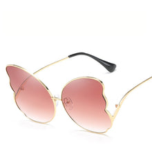 Load image into Gallery viewer, Women Butterfly Shaped Sunglasses With Gradient Lens Black Alloy Metal Sun Glasses For Girls Gafas de sol L8706CJ