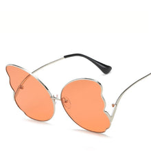 Load image into Gallery viewer, Women Butterfly Shaped Sunglasses With Gradient Lens Black Alloy Metal Sun Glasses For Girls Gafas de sol L8706CJ
