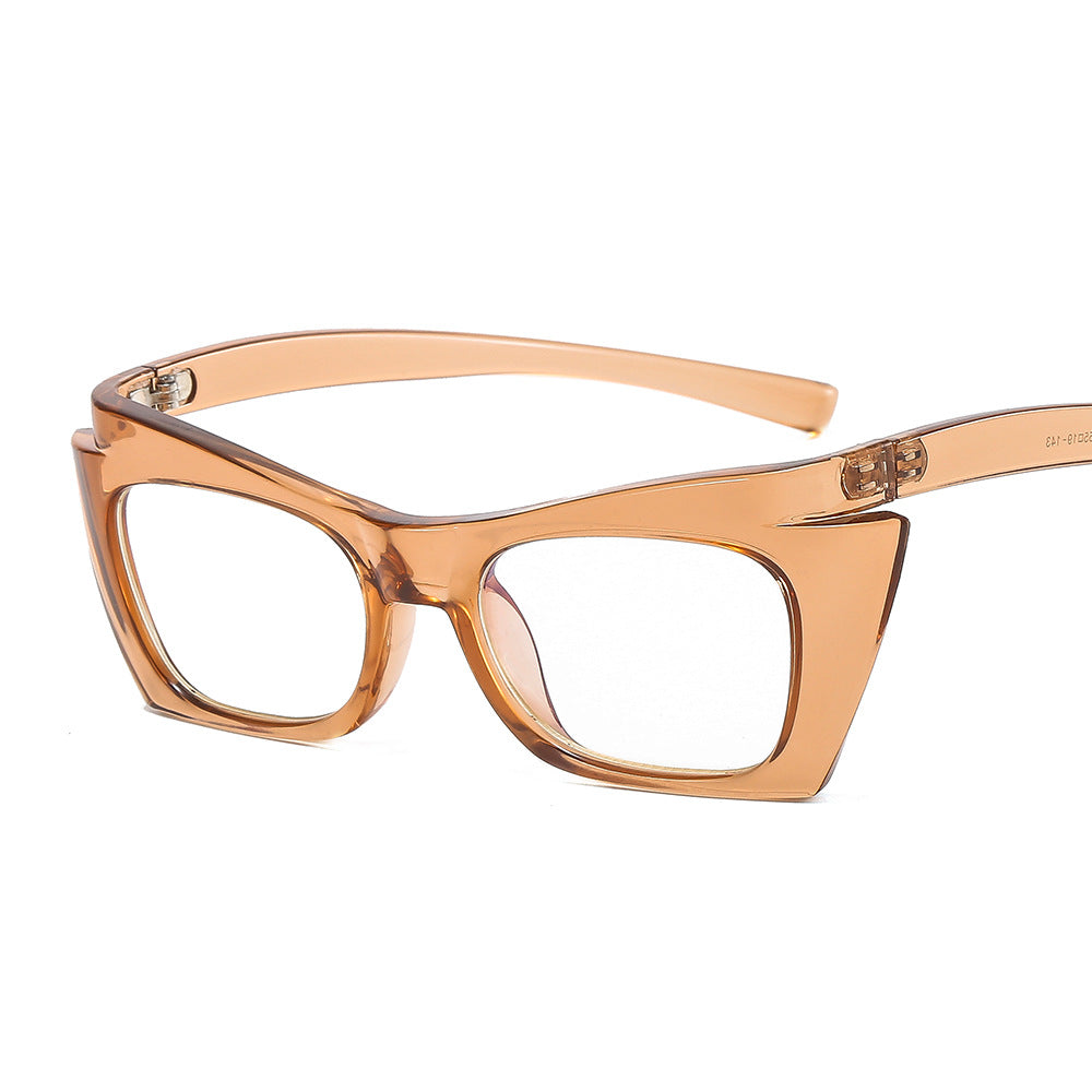 Women Cat Eye Blue Light Glasses Retro Clear Reading Eyeglasses Vintage Computer Ladies Frame Orange Leopard