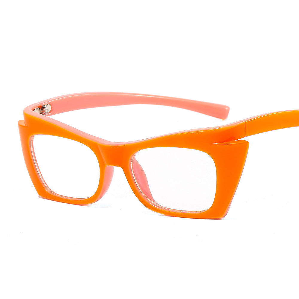 Women Cat Eye Blue Light Glasses Retro Clear Reading Eyeglasses Vintage Computer Ladies Frame Orange Leopard
