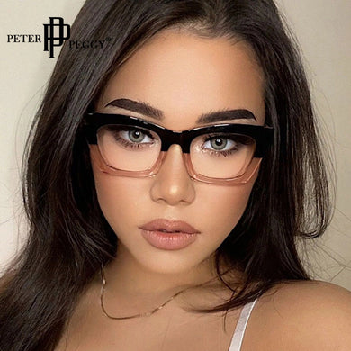 Women Glasses Optical Frames Transparent Eyeglasses Vintage Rectangle Prescription Myopia Clear Glasses Frames Men