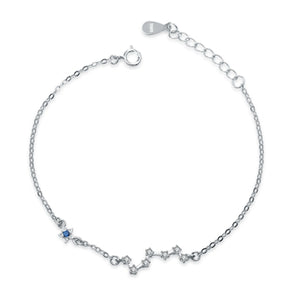 New Fine Jewelry Real Solid 925 Sterling Silver Bracelet Fine Jewelry for Women Unique Seven Stars 3 color Bracelet Wholesale