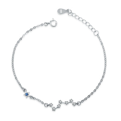 New Fine Jewelry Real Solid 925 Sterling Silver Bracelet Fine Jewelry for Women Unique Seven Stars 3 color Bracelet Wholesale