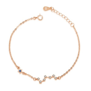 New Fine Jewelry Real Solid 925 Sterling Silver Bracelet Fine Jewelry for Women Unique Seven Stars 3 color Bracelet Wholesale
