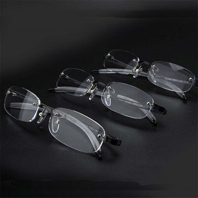 Frameless Finished Myopia Glasses Men Women Ultralight Rimless Frame Short-sighted Nearsighted Eyeglasses -100 ~ -400