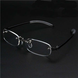 New Frameless Finished Myopia Glasses Men Women Ultralight Rimless Frame Short-sighted Nearsighted Eyeglasses -100 ~ -400