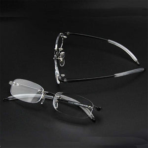 New Frameless Finished Myopia Glasses Men Women Ultralight Rimless Frame Short-sighted Nearsighted Eyeglasses -100 ~ -400
