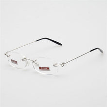 Carica l&#39;immagine nel visualizzatore di Gallery, Frameless Myopic Glasses Frame Eyeglasses Men Women Ultralight Rimless Frame Myopia Glasses 100 ~ 400 Degrees