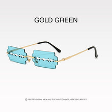 Load image into Gallery viewer, New Frameless Personality Hollow Blade Woman Sunglasses Retro Unique Hollow Funny Sunglasses Party Catwalk Men Sun Glasses