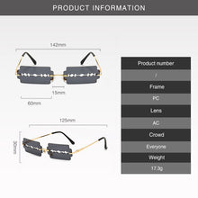 Load image into Gallery viewer, New Frameless Personality Hollow Blade Woman Sunglasses Retro Unique Hollow Funny Sunglasses Party Catwalk Men Sun Glasses