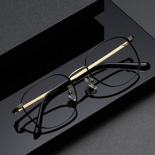 Load image into Gallery viewer, Full-Frame Retro Titanium Glasses Frame Can Be Equipped With Anti-Blue Light Myopia Glasses Male Net Red Trend Light Ova