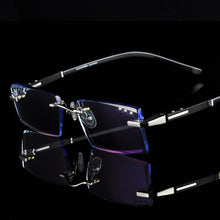 Load image into Gallery viewer, Glasses Prescription Eyeglasses Men Customized Prescription Glasses Myopia Hyperopia Frameless Frames 03