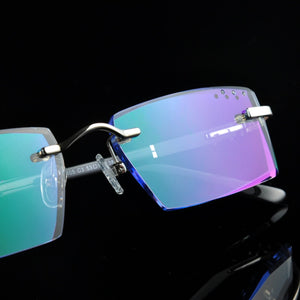 Glasses Prescription Eyeglasses Men Customized Prescription Glasses Myopia Hyperopia Frameless Frames 03