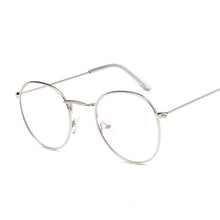 Load image into Gallery viewer, Gold Glasses Frame Female  Brand Designer Optical Eyeglasses Women Vintage Round Metal Eyewear Clear Lens Circle