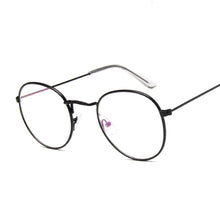 Load image into Gallery viewer, Gold Glasses Frame Female  Brand Designer Optical Eyeglasses Women Vintage Round Metal Eyewear Clear Lens Circle