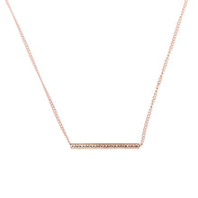 Load image into Gallery viewer, New Gold-color Balance Wood Straight Bar Alloy Clavicle snake Pendant Short Necklace