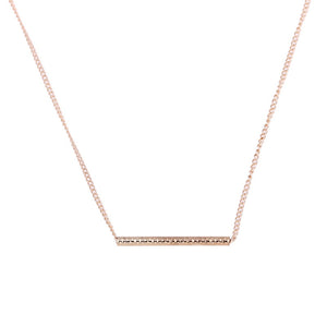 New Gold-color Balance Wood Straight Bar Alloy Clavicle snake Pendant Short Necklace