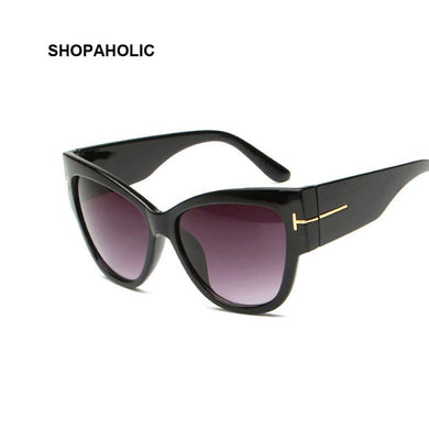 Gradient Points Cat Eye Women Sunglasses Tom High Sun Glasses Female Cateyes Sunglasses Women Brand Designer Oculos