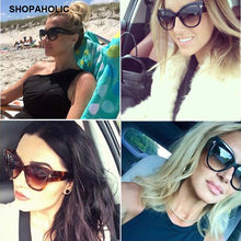 Load image into Gallery viewer, Gradient Points Cat Eye Women Sunglasses Tom High Sun Glasses Female Cateyes Sunglasses Women Brand Designer Oculos