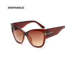 Load image into Gallery viewer, Gradient Points Cat Eye Women Sunglasses Tom High Sun Glasses Female Cateyes Sunglasses Women Brand Designer Oculos