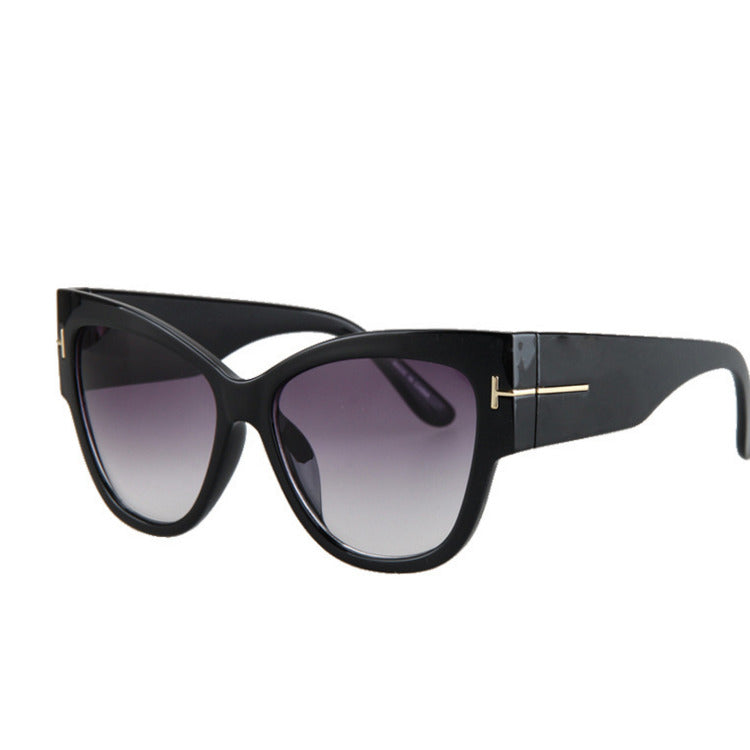 Gradient Points Cat Eye Women Sunglasses Tom High Sun Glasses Female Cateyes Sunglasses Women Brand Designer Oculos