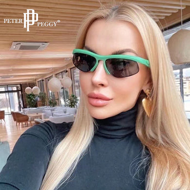 Mezza montatura Occhiali da sole sportivi maschili Occhiali vintage Occhiali da uomo Donna Sport all'aria aperta Occhiali da sole da guida Occhiali con montatura e lenti