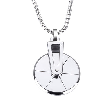 New High Polish Wheel Tungsten Carbide Pendant Necklace For Men Women Unisex Cowboy Western Punk fashion Jewelry