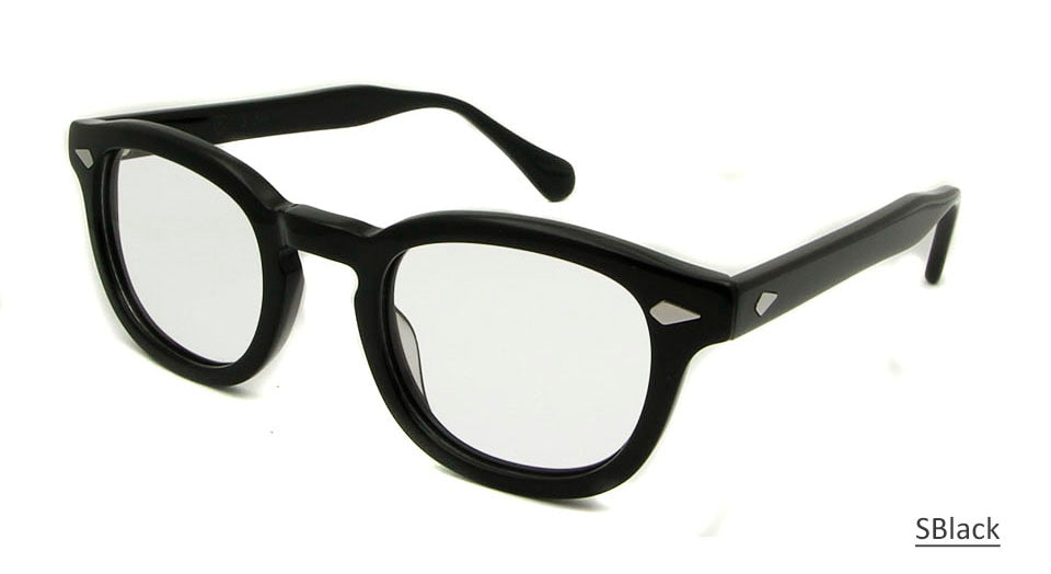 Johnny Depp Glasses Style Round Retro Vintage Glasses Frame Men Hand Made Eyeglasses oculos de grau