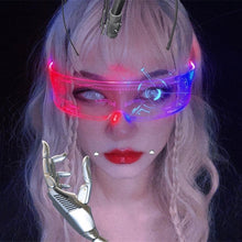 Load image into Gallery viewer, High-tech LED Luminous Glasses Changing Colors Luminous Glasses Dazzling Dazzling Nightclub Ladies Glasses