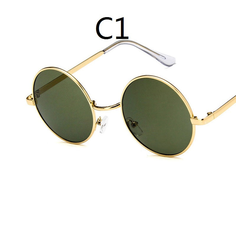 Hip-hop Style Round Frame Retro Sunglasses Men and Women Sunglasses