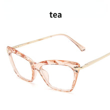 Load image into Gallery viewer, Oversized Frame Anti Blue Light Cat Eye Eyeglasses Square Women Reading Glasses Trending Design Optical Computer Glasses
