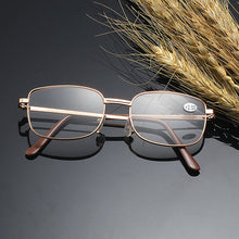Load image into Gallery viewer, Selling Square Reading Glasses Metal Reading Glasses Men and Women Myopia High-value Glasses Simple Glasses