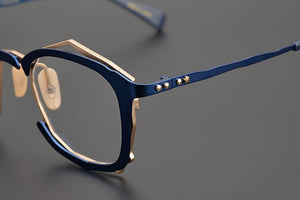 IP Titanium Retro Optical Eyeglasses Hand Made Japan Men Myopia Prescription Glasses Frame Personality Women Square Eyewear