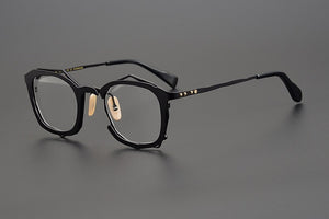IP Titanium Retro Optical Eyeglasses Hand Made Japan Men Myopia Prescription Glasses Frame Personality Women Square Eyewear