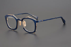 IP Titanium Retro Optical Eyeglasses Hand Made Japan Men Myopia Prescription Glasses Frame Personality Women Square Eyewear