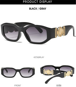 New Irregular Frame For Women Mem Fashion Sunglasses Luxury Black Pink Retro Glasses