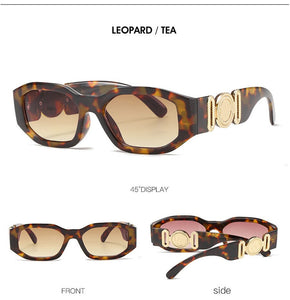 New Irregular Frame For Women Mem Fashion Sunglasses Luxury Black Pink Retro Glasses